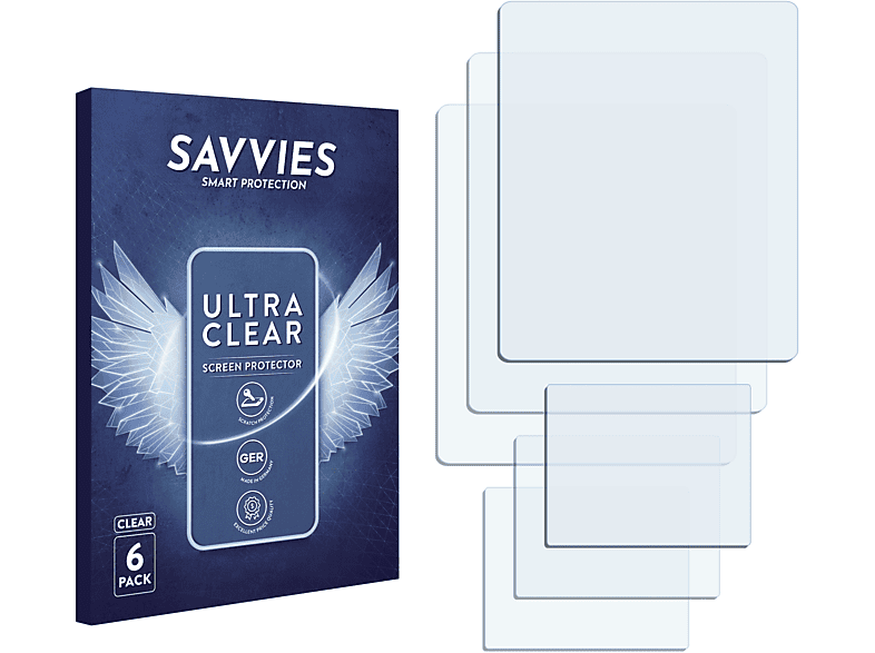 SAVVIES 6x klare Schutzfolie(für Samsung E710)