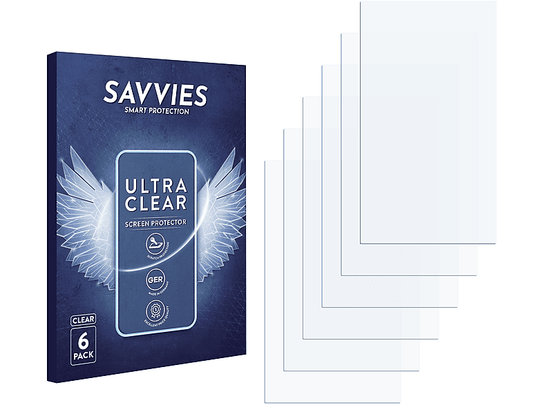 SAVVIES 6x klare Schutzfolie(für LG G5)