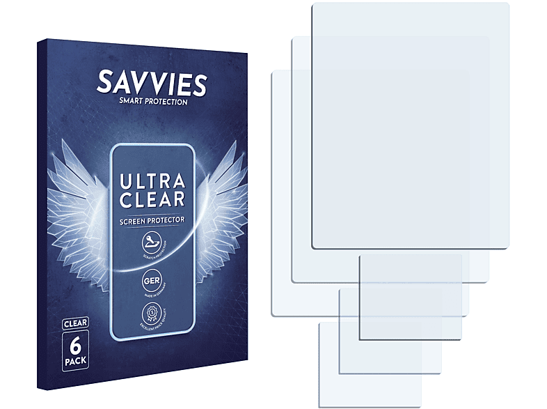 SAVVIES 6x klare Schutzfolie(für Sagem My850c)