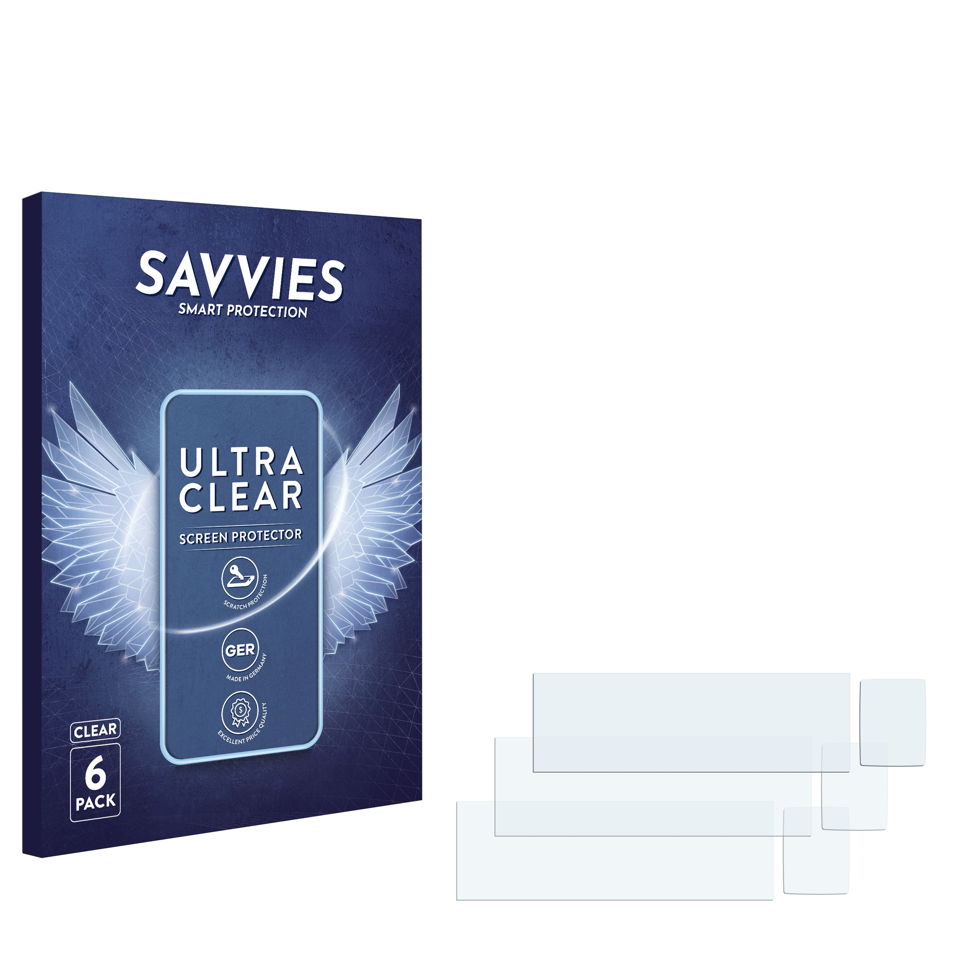 SAVVIES 6x klare Schutzfolie(für Nokia 9210)