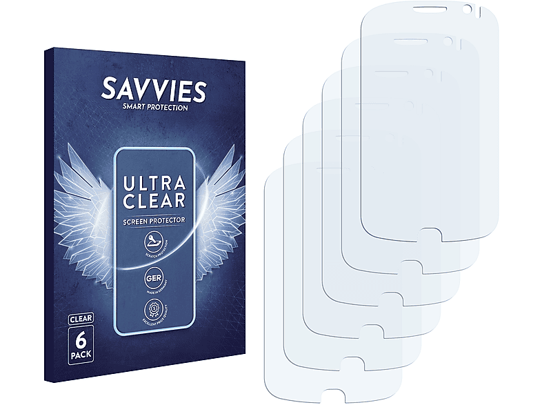 SAVVIES One OT-990) klare Touch 6x Schutzfolie(für Alcatel