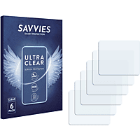 SAVVIES 6x klare Schutzfolie(für Philips CD6552)