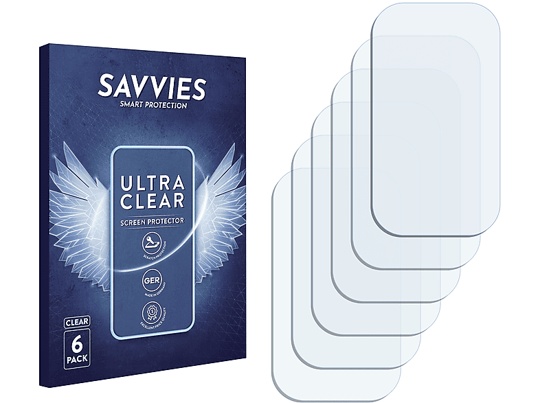SAVVIES 6x klare Schutzfolie(für Samsung YP-U7)