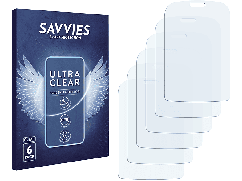 SAVVIES 6x klare Schutzfolie(für TrekStor Smartphone 2.1)