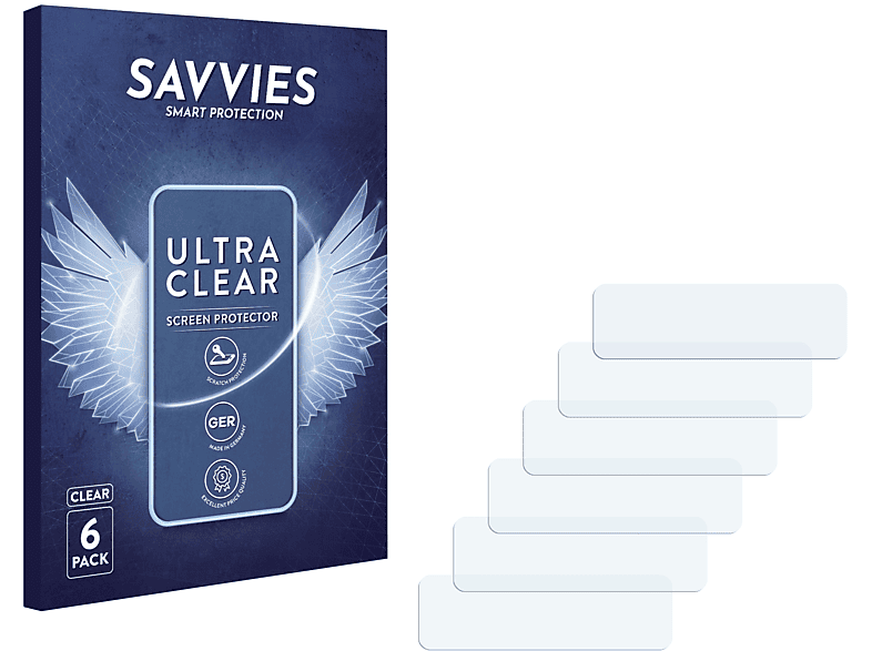 Note SAVVIES Samsung Galaxy 9) klare 6x Schutzfolie(für