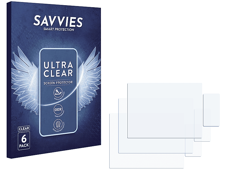 SAVVIES 6x klare Schutzfolie(für III) Cyber-Shot DSC-RX10 Sony