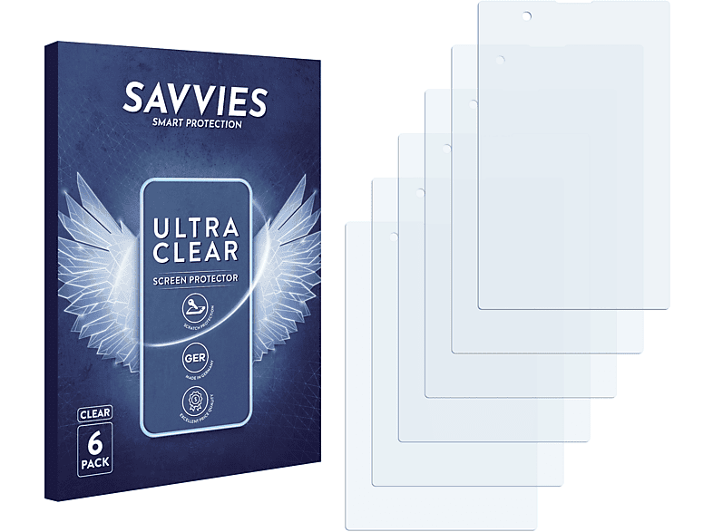 SAVVIES 6x klare Schutzfolie(für LG Electronics VS950 Intuition)