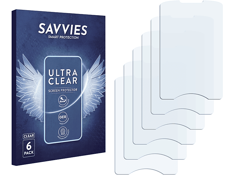 SAVVIES 6x Schutzfolie(für LG klare Electronics GB130)