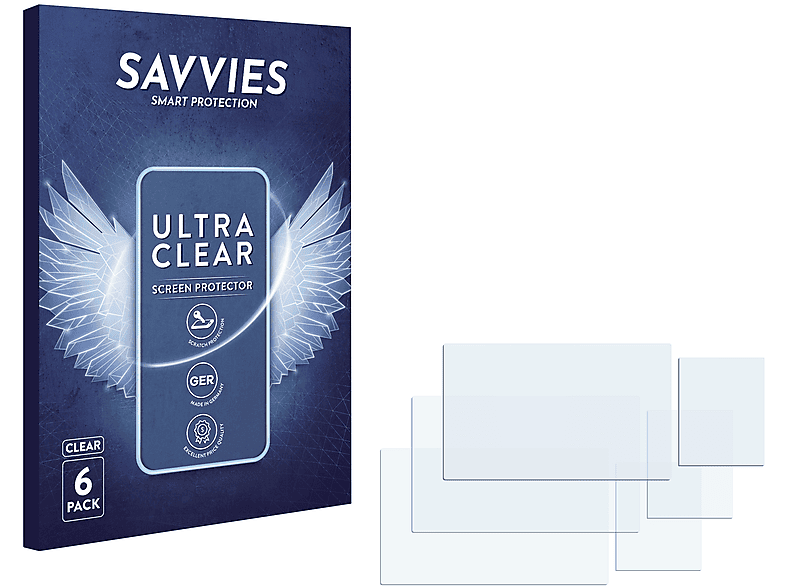 SAVVIES 6x klare Schutzfolie(für Samsung ST600)
