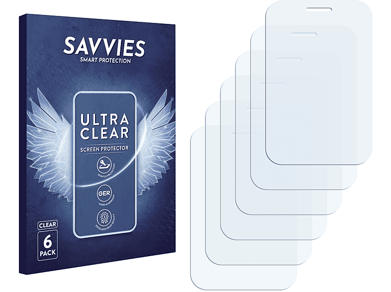 SAVVIES 6x klare Schutzfolie(für Wiko Summer)