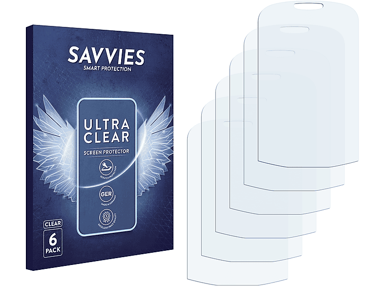 SAVVIES 6x klare Schutzfolie(für Samsung SCH-U380 Brightside)