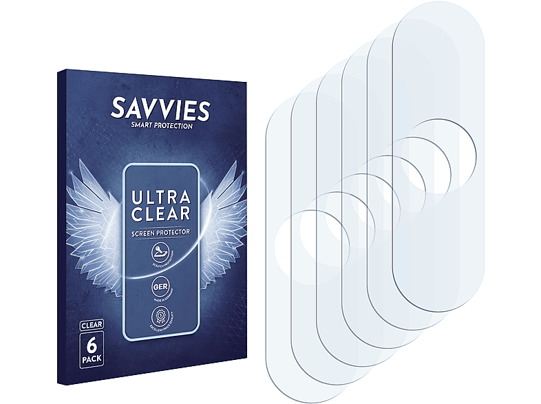 SAVVIES 6x Galaxy A8s) Samsung klare Schutzfolie(für
