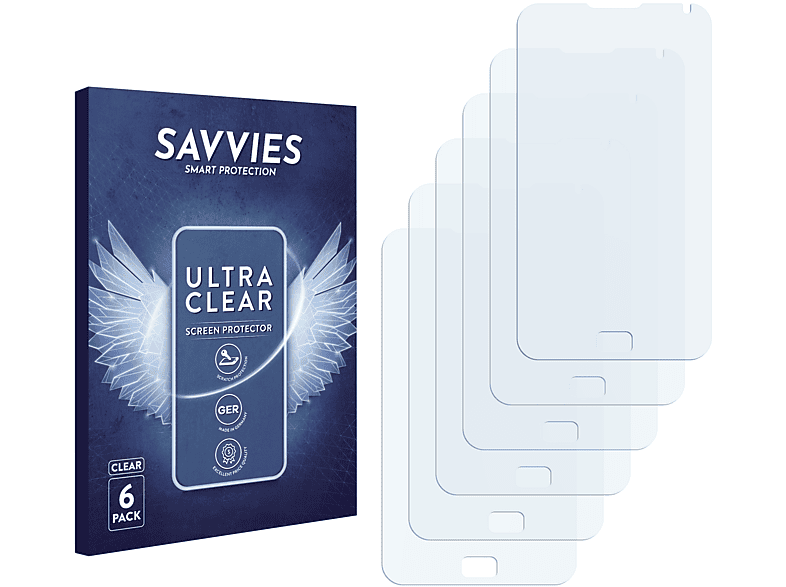 Schutzfolie(für 6x SAVVIES S klare Wifi Galaxy 5.0) Samsung