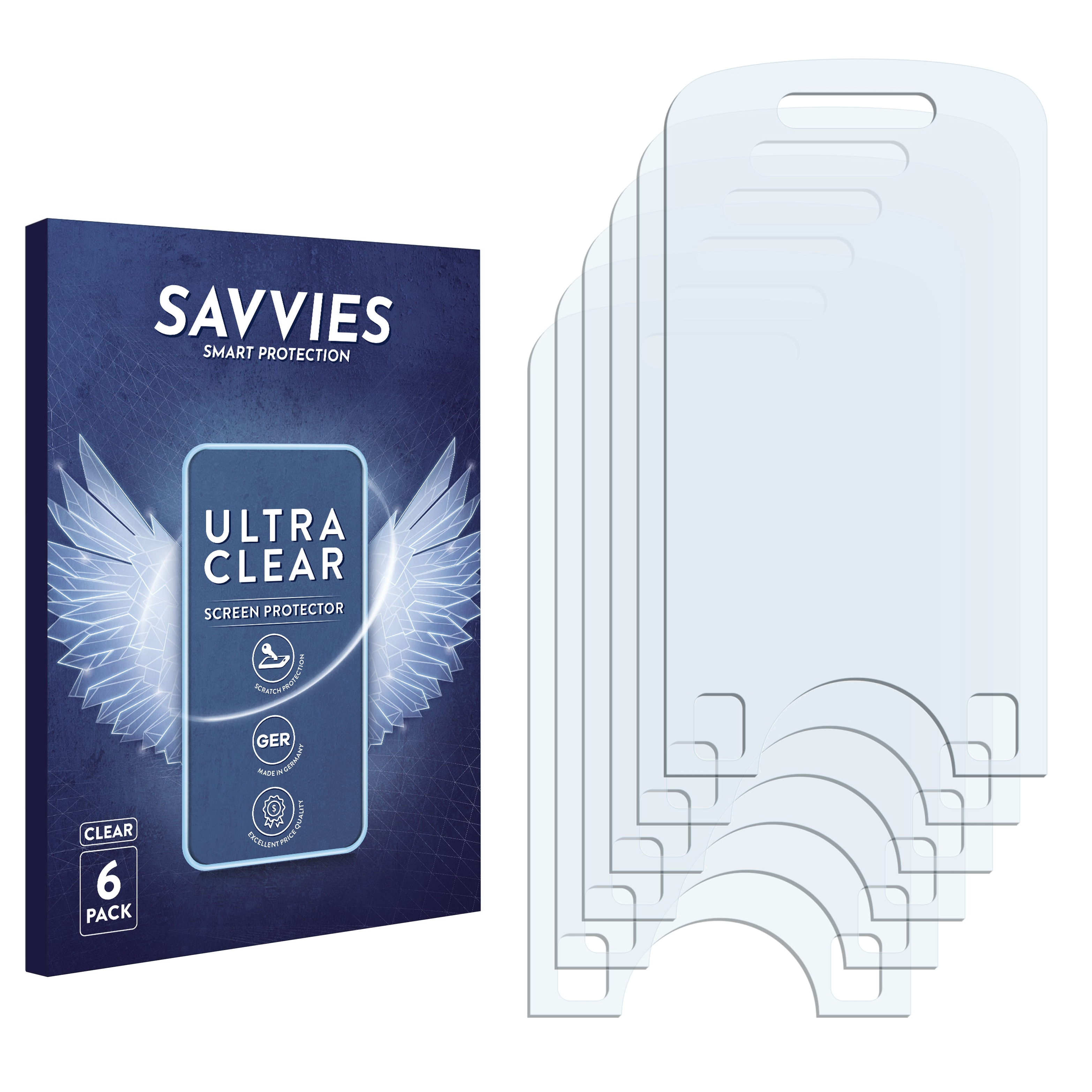 SAVVIES 6x klare Schutzfolie(für GT-M3310) Samsung