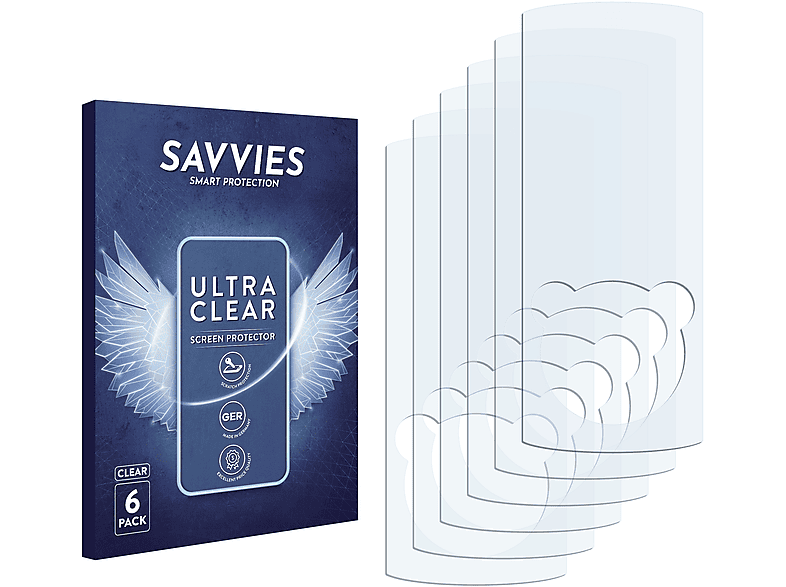 SAVVIES 6x klare Schutzfolie(für Sony Walkman NWZ-E463K)