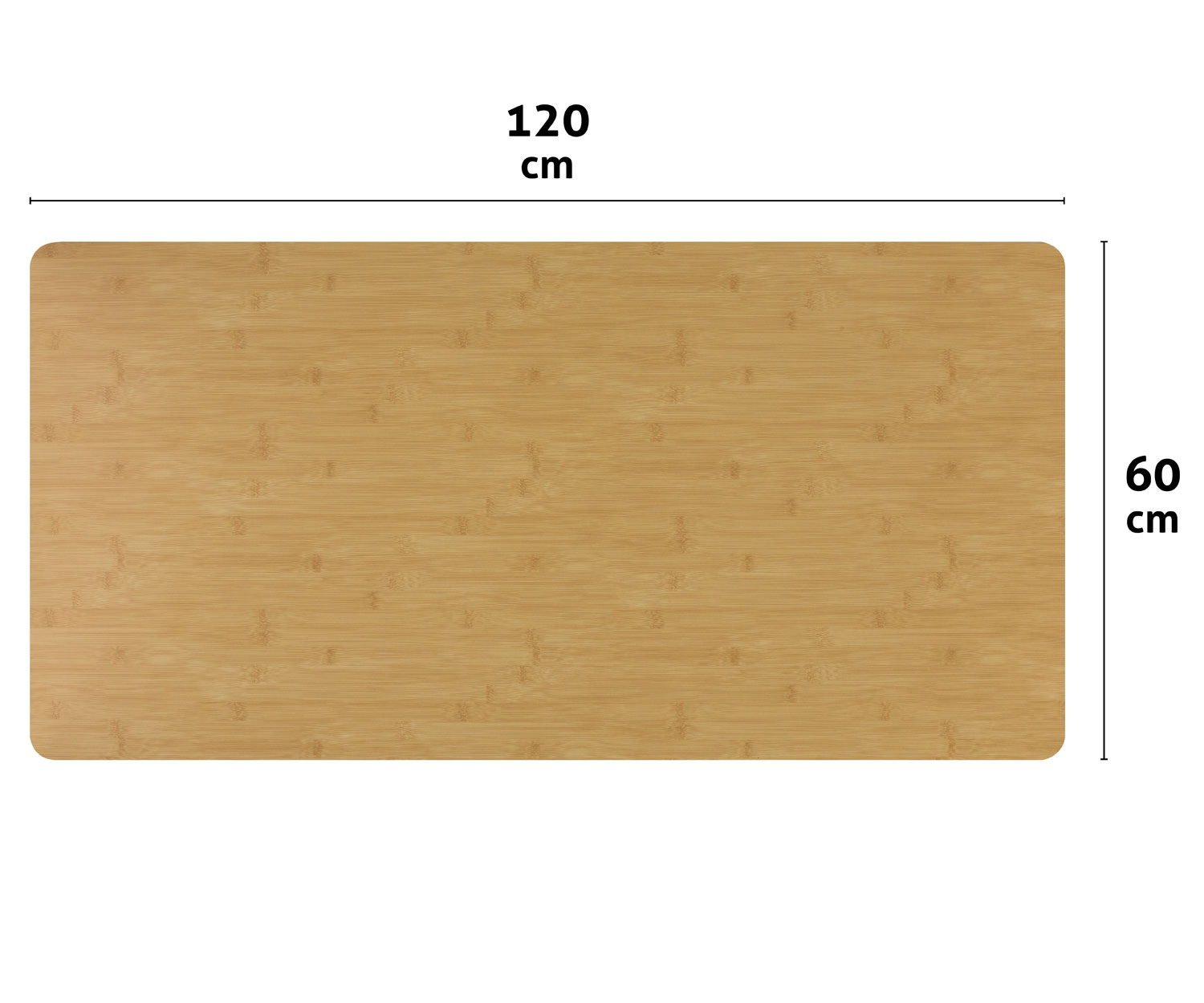 ESMART TPL-126BA Schreibtischplatte 120 x 60 cm, MDF, Bambus Dekor  Schreibtischplatte | MediaMarkt