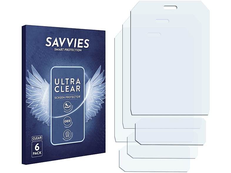 SAVVIES 6x klare Schutzfolie(für Sony Ericsson Jalou)