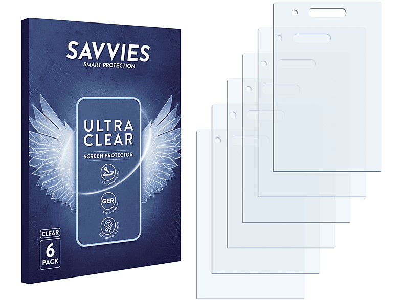 SAVVIES 6x klare Schutzfolie(für Sony Ericsson G705)