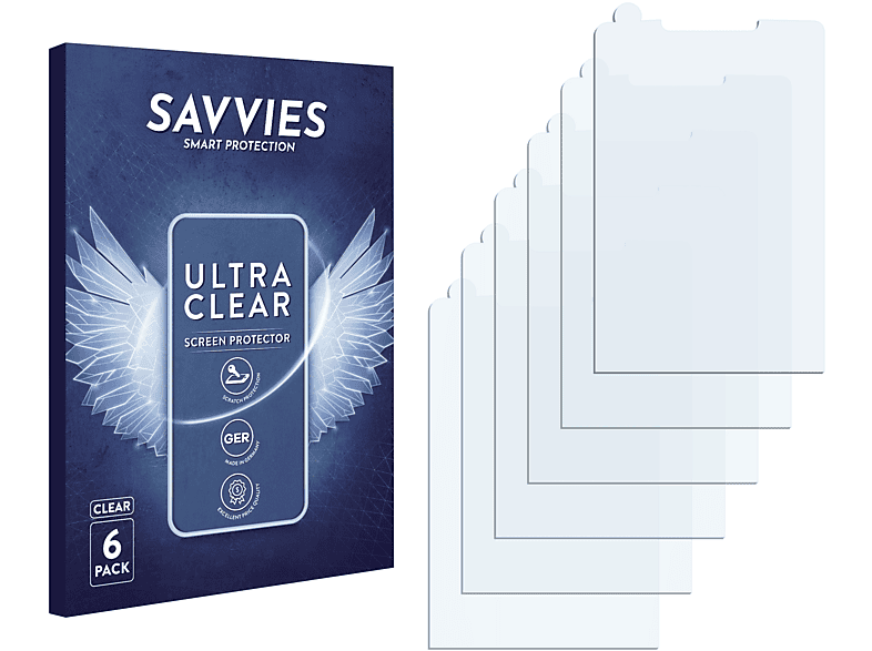 SAVVIES 6x klare Schutzfolie(für Samsung SGH-L700)