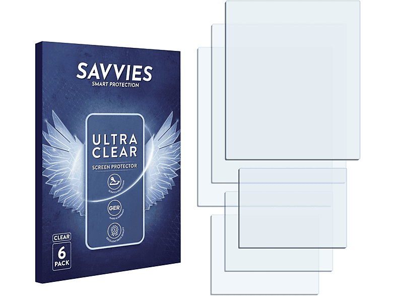 SAVVIES 6x klare Schutzfolie(für Nokia 6170)