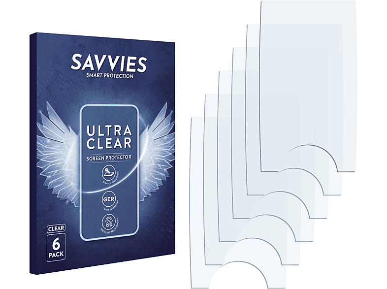 SAVVIES 6x klare Schutzfolie(für Samsung SGH-U700)