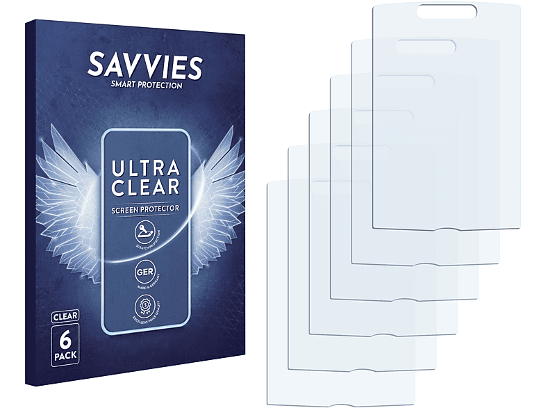 SAVVIES 6x klare Schutzfolie(für Samsung SGH-I200)
