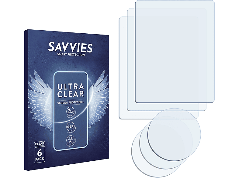 SAVVIES 6x klare Schutzfolie(für Samsung SGH-E760)