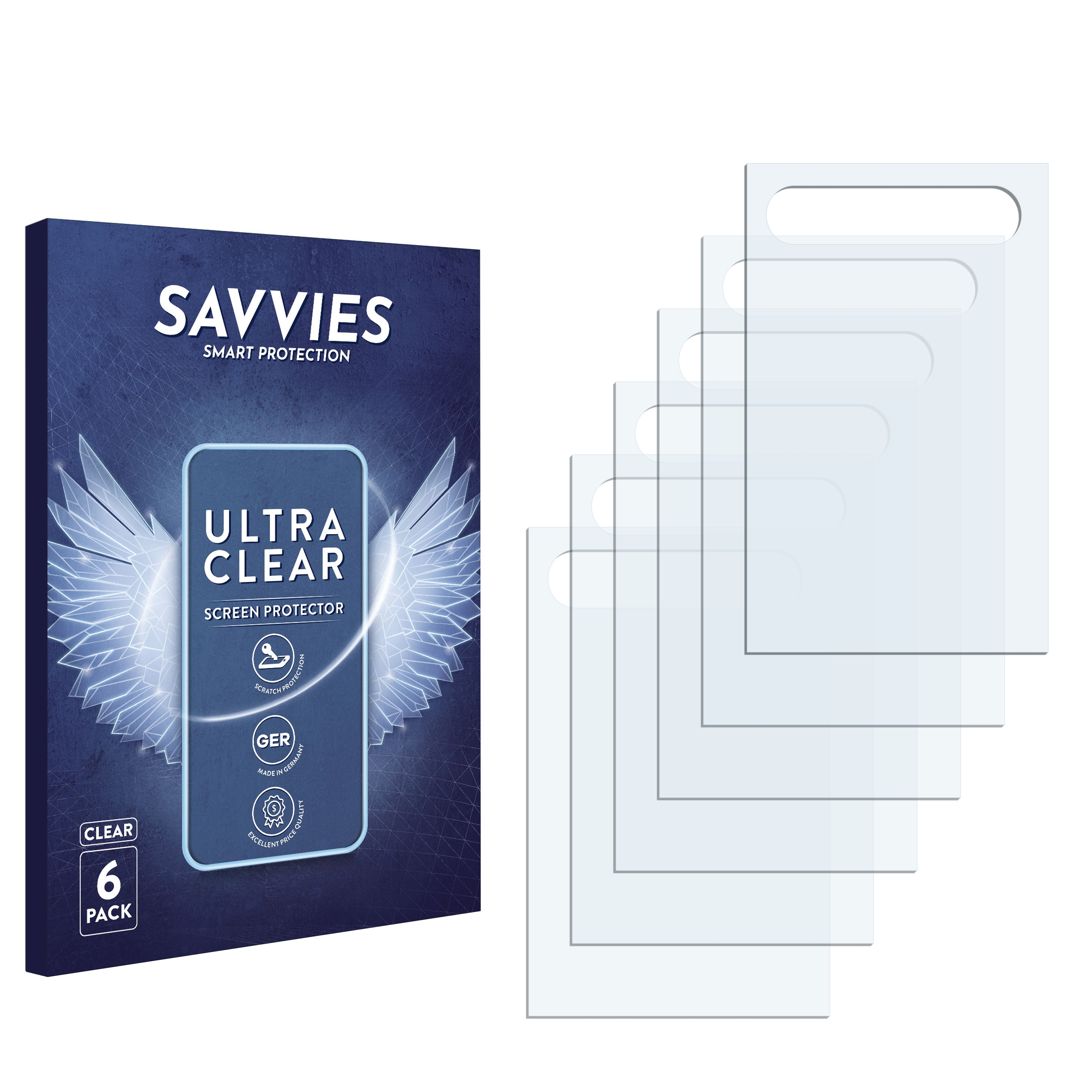SAVVIES 6x klare Schutzfolie(für Ericsson V600i) Sony