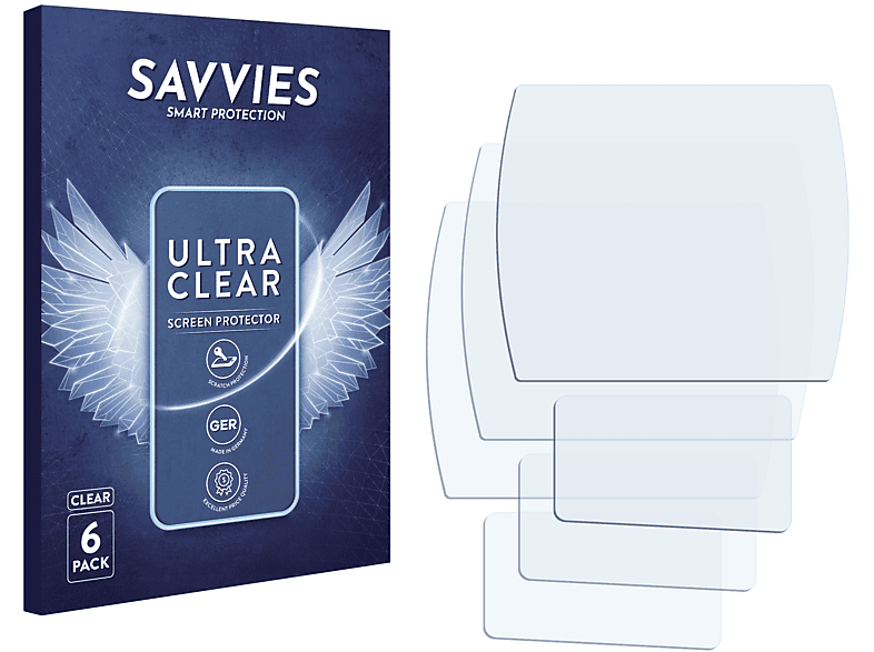 SAVVIES 6x klare Schutzfolie(für Samsung GX-10)