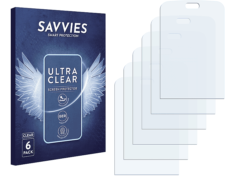 SAVVIES 6x klare Schutzfolie(für Nokia n96) | Displayschutzfolien & Gläser