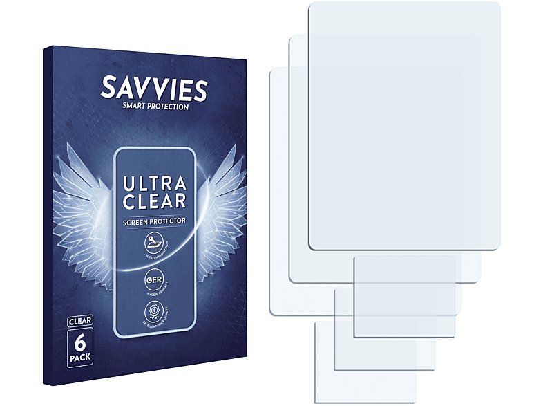 SAVVIES 6x klare Schutzfolie(für Sony Ericsson V800) | Displayschutzfolien & Gläser