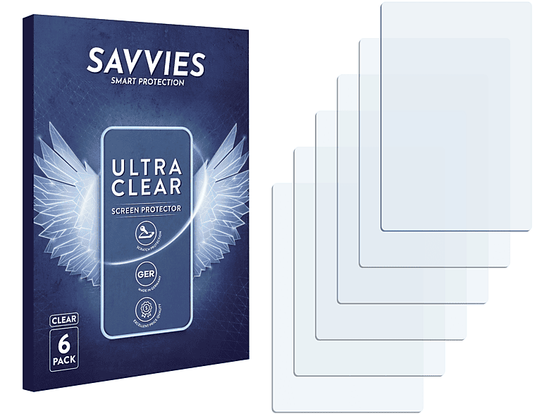 SAVVIES 6x klare Schutzfolie(für Nokia 6270)