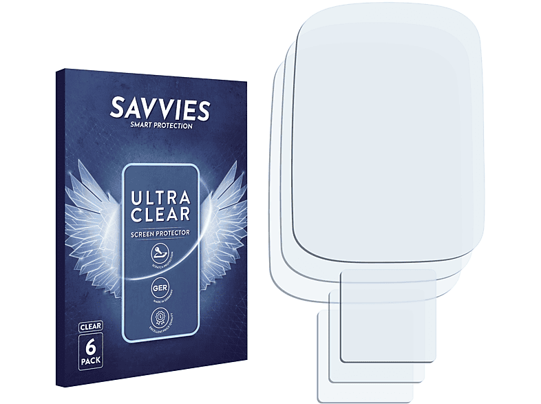 SAVVIES 6x klare Schutzfolie(für Samsung SGH-X660)