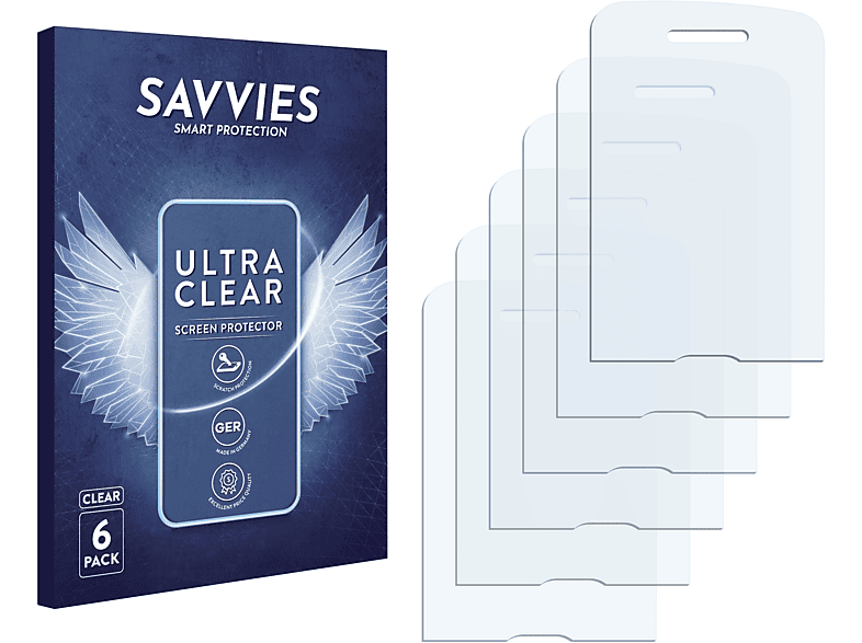 SAVVIES 6x klare Schutzfolie(für Nokia 5220 XpressMusic)