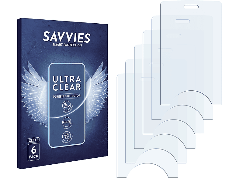 SAVVIES 6x klare Schutzfolie(für LG Electronics KM500)