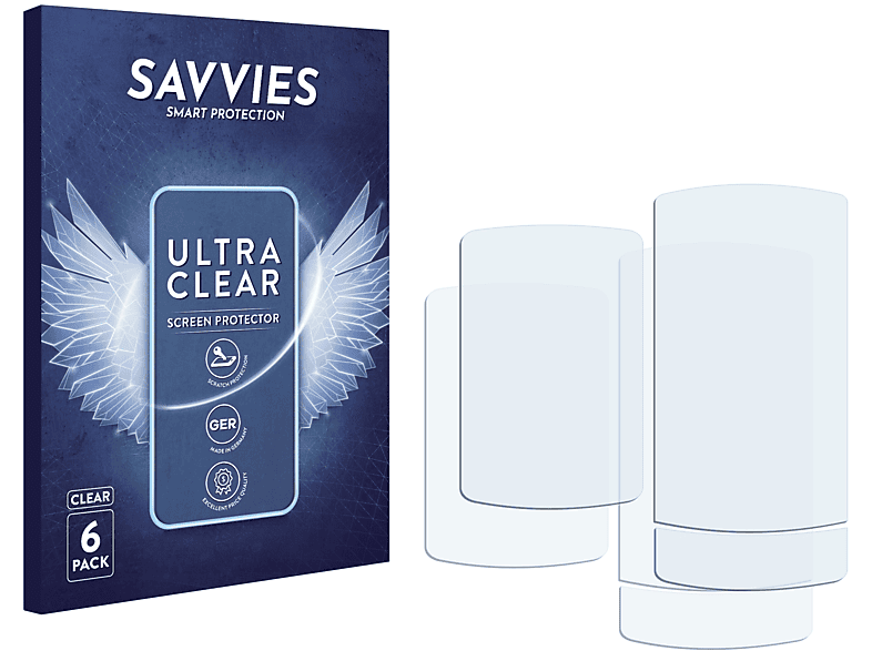 SAVVIES 6x klare Schutzfolie(für Motorola W220) | Displayschutzfolien & Gläser