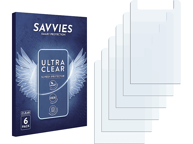 SAVVIES 6x klare Schutzfolie(für n81 8GB) Nokia