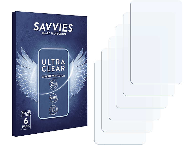 SAVVIES 6x klare Schutzfolie(für Bloks Display 35c)