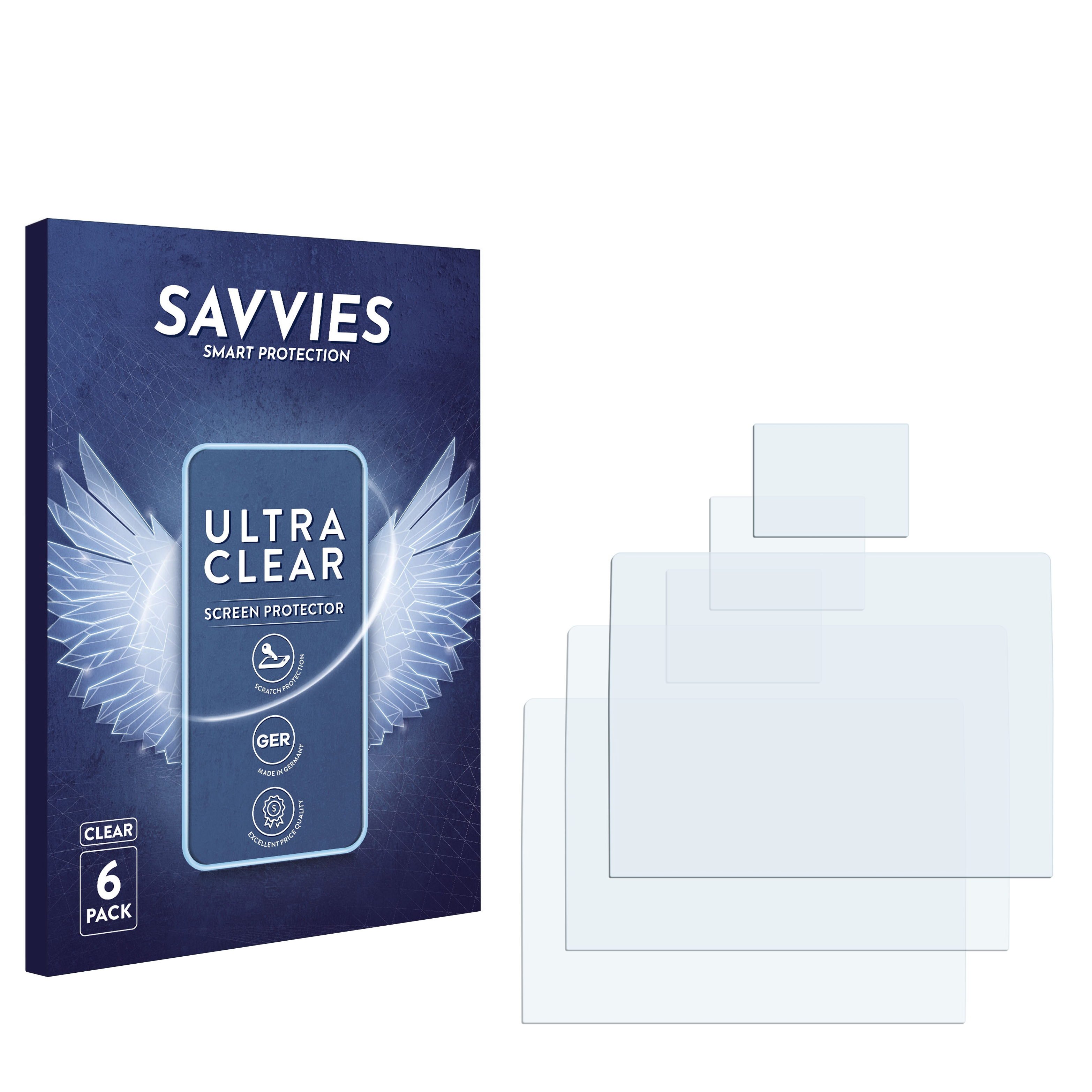 SAVVIES 6x klare Schutzfolie(für Hasselblad H6D-100c)