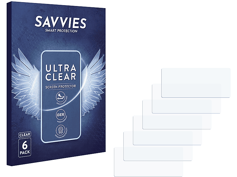 S47018 87205)) klare SAVVIES 6x Schutzfolie(für Life MEDION (MD