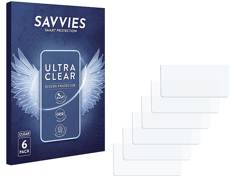 SAVVIES 6x klare Schutzfolie(für Yuneec ST10 (inkl. umliegender Fläche))