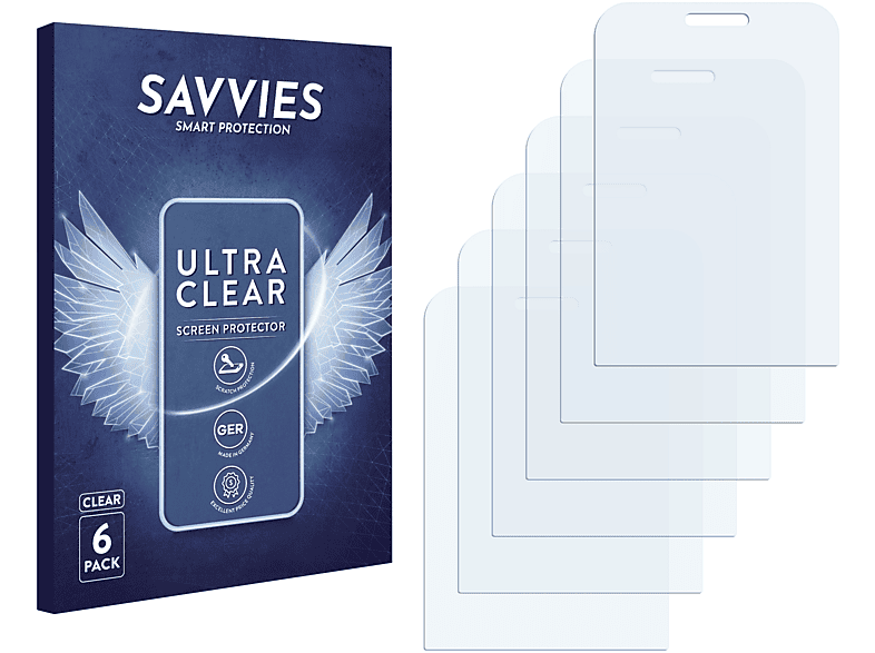 SAVVIES 6x klare Schutzfolie(für Wolfgang AT-B24D)