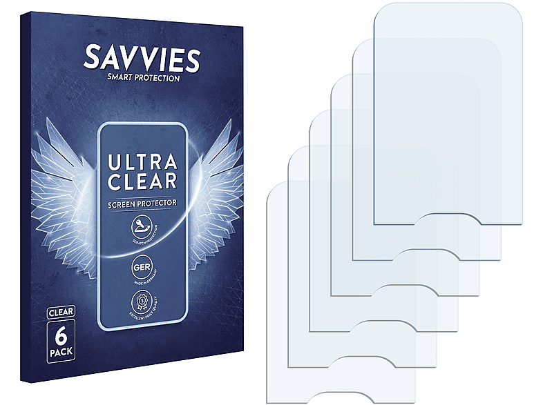 SAVVIES 6x klare Schutzfolie(für Nokia classic) 2600