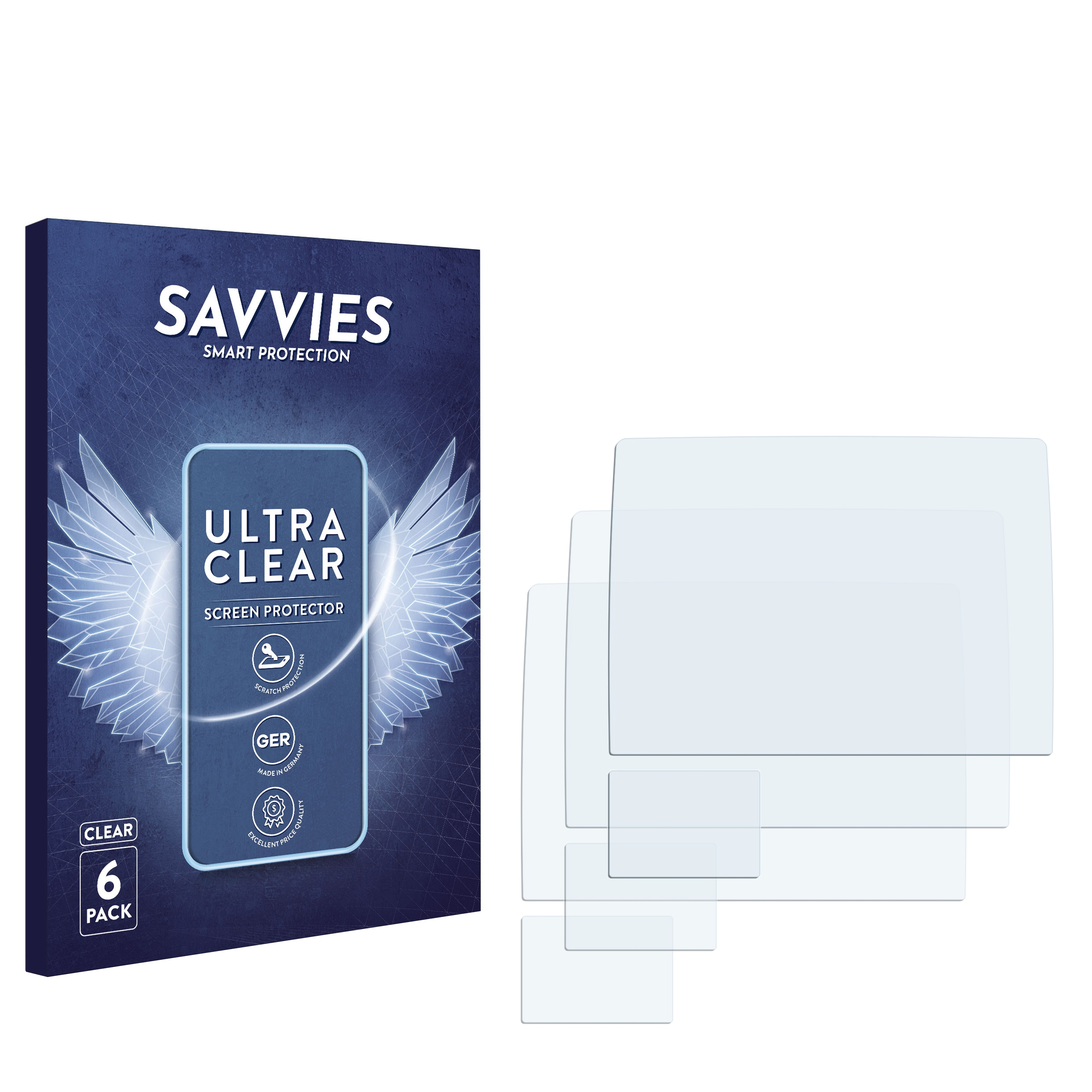SAVVIES 6x klare Schutzfolie(für Hasselblad H6D-400C MS)