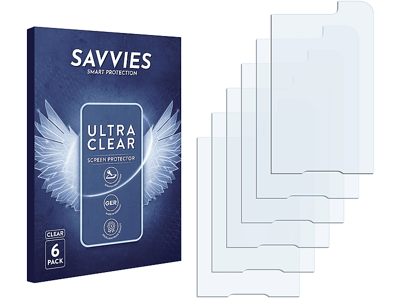 SAVVIES 6x klare Schutzfolie(für Nokia 3120 classic)