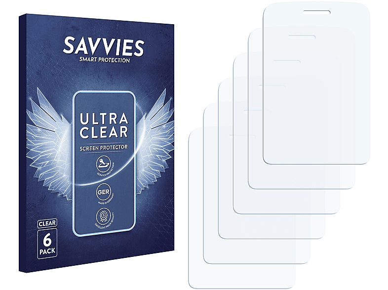 SAVVIES 6x klare Schutzfolie(für BLU Janet T175) | Displayschutzfolien & Gläser