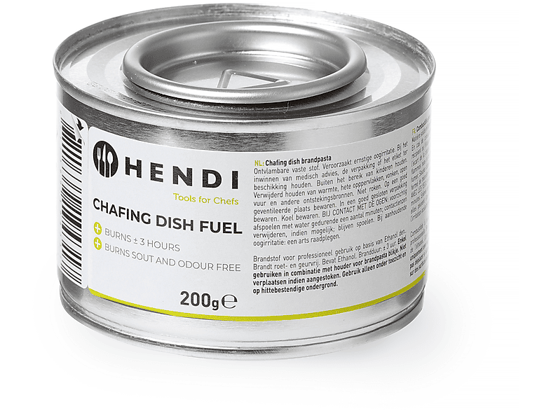 HENDI Chafing 72 (NL/DE/FR/EN) Brennpaste Dish farbig Stk Brennpaste