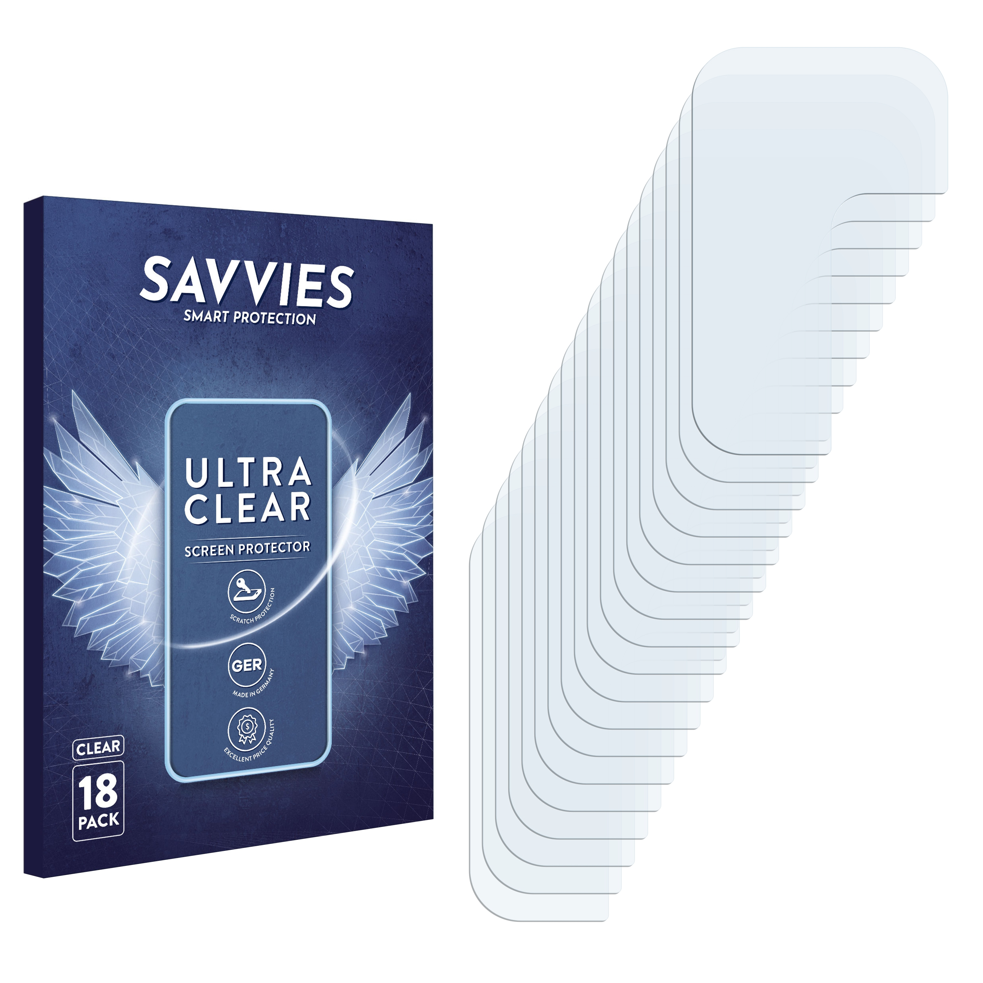 SAVVIES 18x klare Schutzfolie(für Motorola G10 Moto Power)