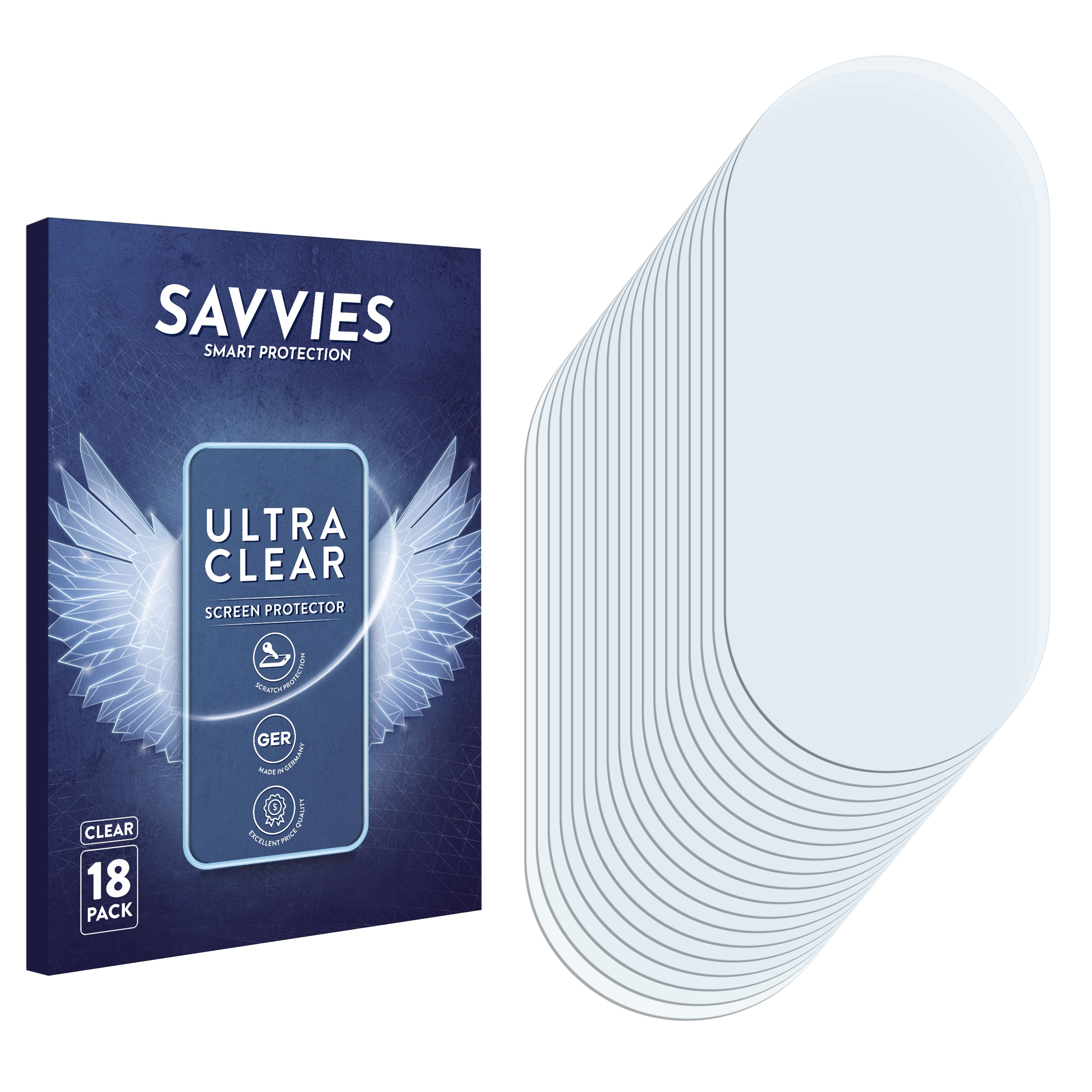 SAVVIES 18x klare Schutzfolie(für Gigaset Pro) GX290