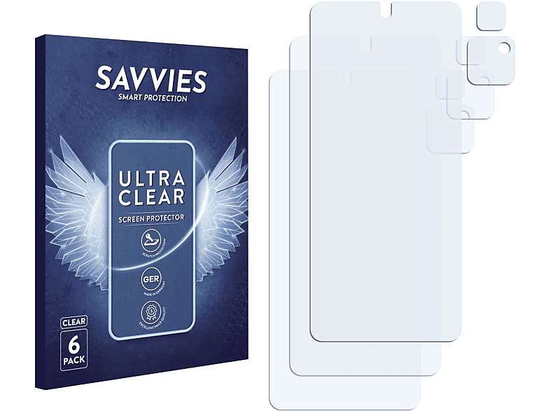 SAVVIES 6x klare Schutzfolie(für Xiaomi Pro M4 Poco 5G)